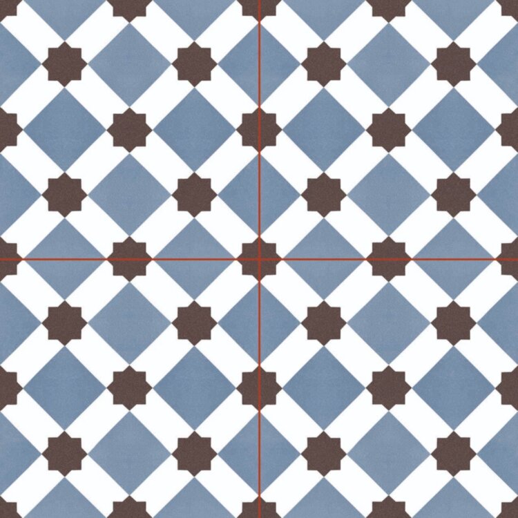 Nice Ker Chic Howard blue керамогранит pre-cut 45.2x45.2  (Dual Gres) 