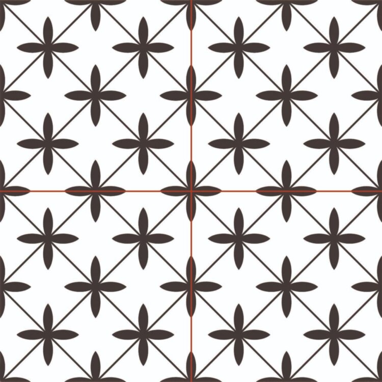 Nice Ker Chic Poole white керамогранит pre-cut 45.2x45.2  (Dual Gres)