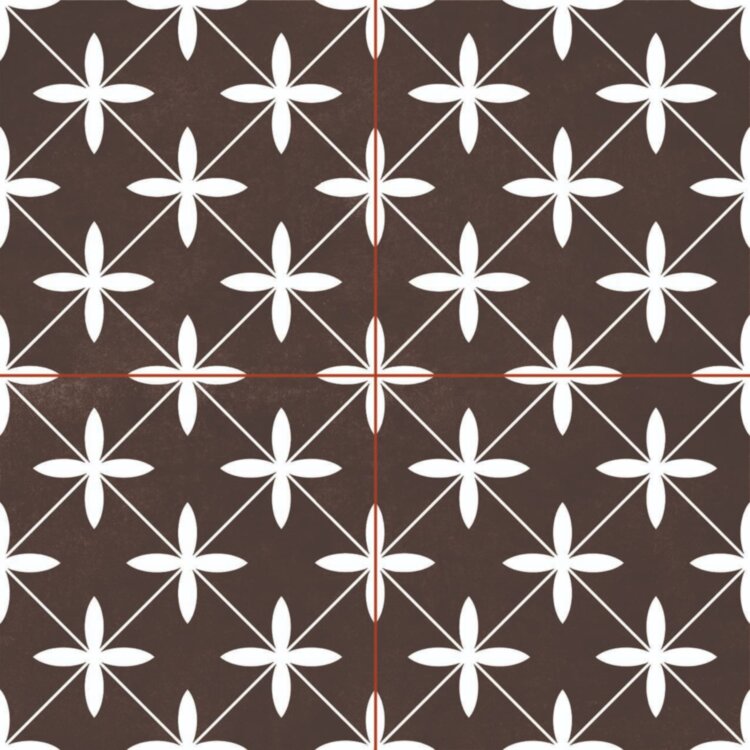 Nice Ker Chic Poole black керамогранит pre-cut 45.2x45.2  (Dual Gres)